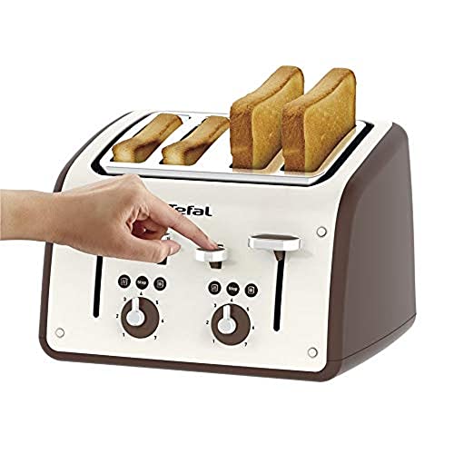 Tefal TF700N40 Toaster, Retra, 4 Slice, 1700 W, Black