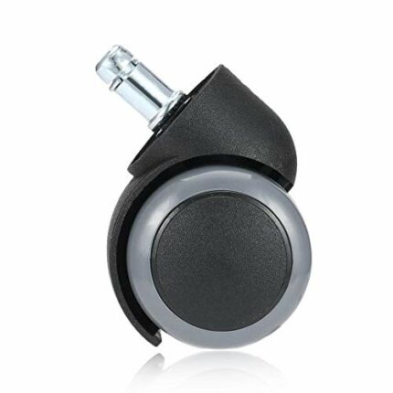 Finer Durable Rubber 360 Degree Swivel Wheels Rolling Casters Home Office Computer Chair