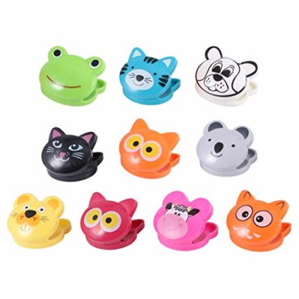 10 Pcs Food Sealing Clips Cartoon Patterned Portable Food Sealed Bag Clips Moisture-Proof Fresh-Keeping Clamp Snack Sealer (Random Style)