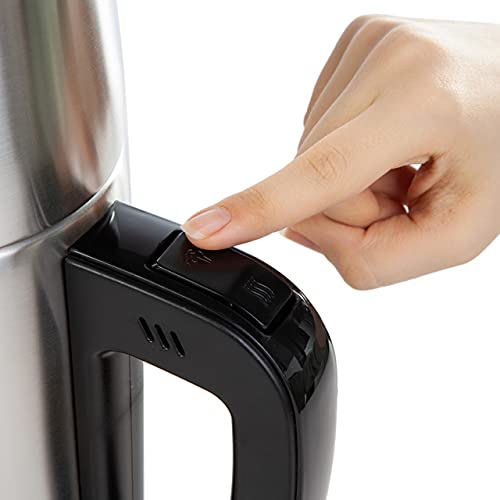 Karaca INOX Black 1650W Tea Maker, Tea Break Cay Makinesi, Turkish Tea Maker Machine, Stainless Steel, Automatic Electric Tea Maker Kettle, Hot T