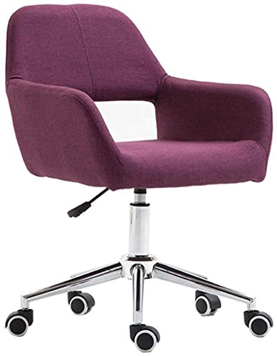 MU Office Chair Computer Chair with Pulley,Adjustable Height,Swiveling Home Office Lounge Chair,Gray