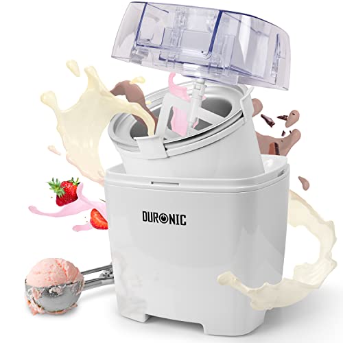 Duronic Ice Cream Maker IM540 Machine, Gelato, Sorbet, Frozen Yoghurt, Soft-Serve Dessert, 1.5L Bowl to Freeze for 8 Hours, Electric Churning, Co