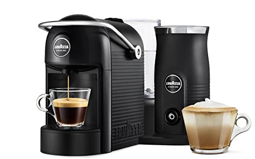 Lavazza, A Modo Mio Jolie & Milk Coffee Machine, Coffee Capsule Machine with Integrated Milk Frother and Removable Grid, Compatible with A Modo M