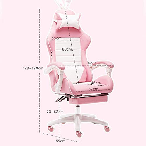 n/a Home Office Game Girl Student Seats Sports Racing Chair Pink Main Live Computer Chair with Lumbar Seat Breathable