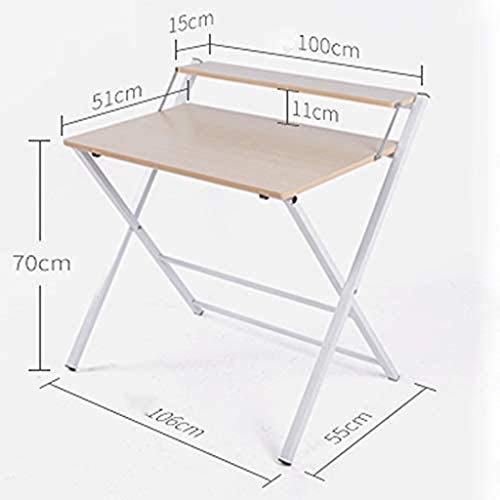 LXXSH Desktop Folding Table, Writing Desk Office Student Desk Modern Home Small Table
