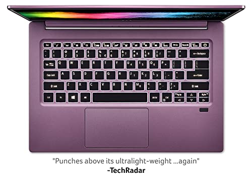 Acer Swift 3 SF314-42 14 Inch Laptop - (AMD Ryzen 7 4700U, 8GB, 512GB SSD, Full HD Display, Windows 10, Purple)