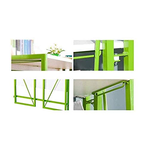 LUKEO Creative Folding Desk, Stylish Learning Computer Desk Home Desk Writing Desk Long, Green