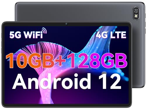 Tablets 10 inch Blackview Tab 7 Pro Android 12 Tablets, 10GB RAM+128 ROM(Up to 1 TB TF), Quad Core Processor, 1920×1200FHD IPS, Tablet with Sim C