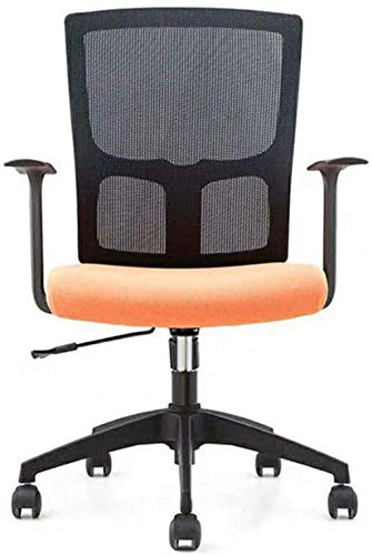 HJW Ergonomic Office Chair Conference Room Computer Chair Home Mesh Lifting Rotating Chair Office Chair Armchair,Orange,96X47X64Cm