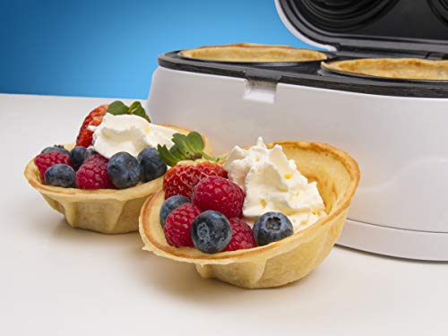 Double Waffle Bowl Maker by StarBlue - White - Make Bowl Shapes Belgian Waffles in Minutes | Best for Serving ice Cream and Fruit | Gift Ideas 22