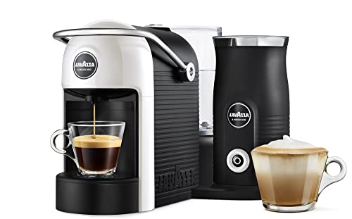 Lavazza, A Modo Mio Jolie & Milk Coffee Machine, Coffee Capsule Machine with Integrated Milk Frother and Removable Grid, Compatible with A Modo M