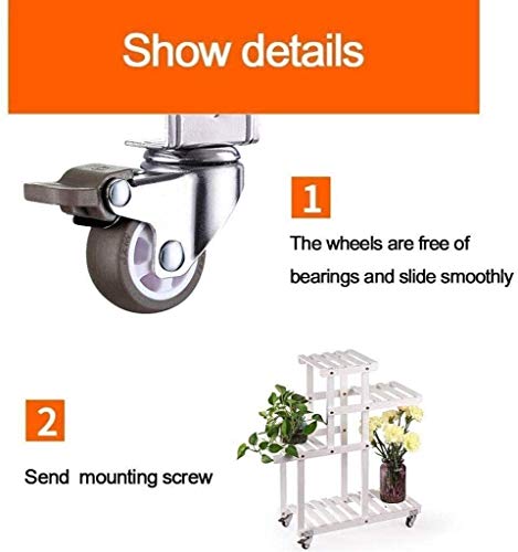 GTYT 4X Caster Wheels Rubber Swivel Castor Wheels Trolley Furniture Caster,With Brake And Splint Shape L,for,Chair,Side Table