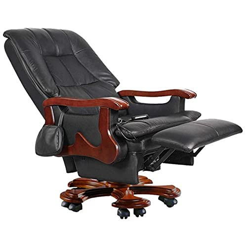 YT.JYUERI Relax Comfortably Safe Boss Chair,Electric Massage Leather Executive Chair Reclining Office Chair Swivel Chair Home Recliner Managerial
