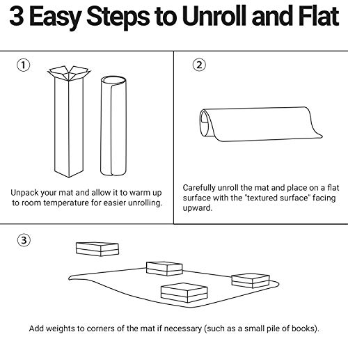 Office Transparent Chair Cushion, Hard Floor Wood Floor use, Rectangular, Straight Edge, to Protect Hard Floors in Homes and Offices 36 x 48 inch