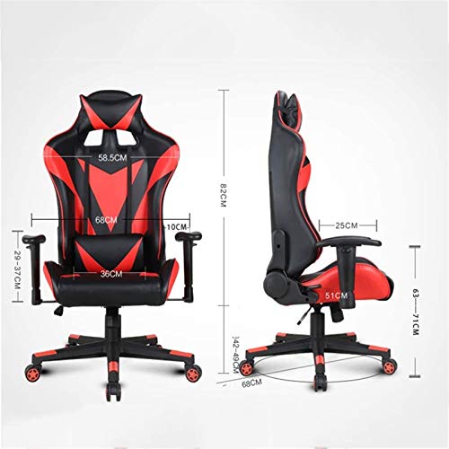 QQW Home Office Desk Chairs Computer Gaming Chairs Ergonomic Office Chair Pu Leather Office Chair Gaming Racing Chair Computer Desk Chair