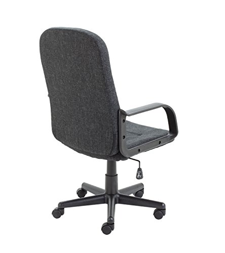 Office Hippo Desk Chair, Ergonomic Contemporary Office Chair With Fixed Arms & Moulded Seat For Extra Comfort, PU Leather Computer Chair With Loc