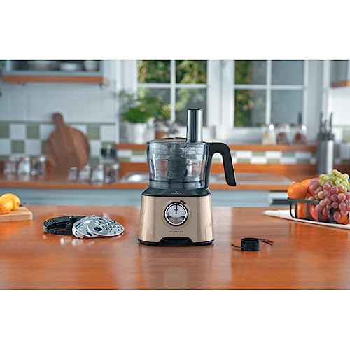 Karaca Mastermaid Power Food Processor Set, Multifunctional 10-in-1 2000W, 1L Food Chopper, Blender, Mixer, Ice Crushing, Nonslip Stand, Large Ca