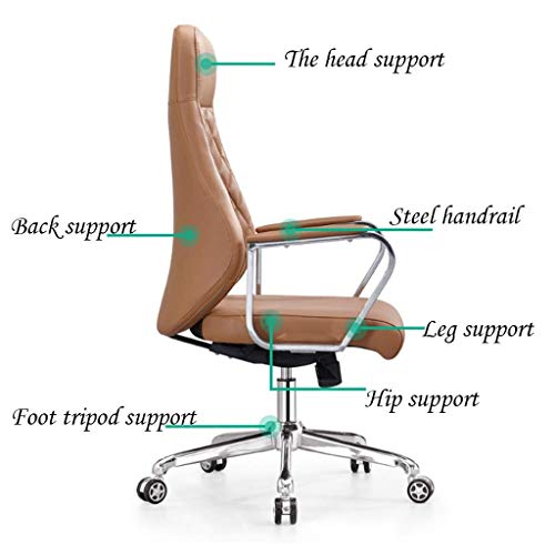 n/a High Back Executive Office Swivel Chair Computer Table and Chair, Office Chair with Headrest and Cushion with Adjustable Cushion