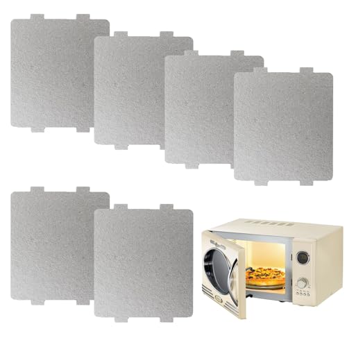 6PCS Microwave Waveguide Cover,Heat-Resistant Insulating Repairing Accessory Microwave Oven Parts,Universal Mica Sheet Waveguide Covers,Repairing