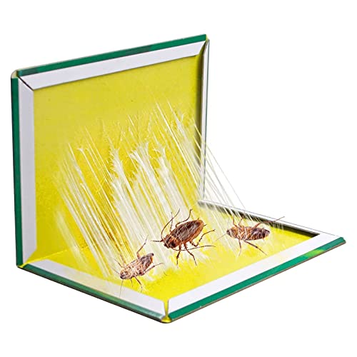 YaosiYeen Pest Sticky Pad Traps Boards - 12 Pack Extra Strong Glue Trap Pads,Multi-Use Effective Glue Boards for Indoor Outdoor Home Kitchen Gard