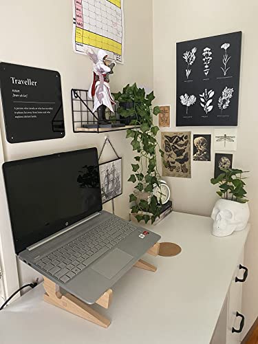 Laptop Stand for Desk, Laptop Riser Computer Stand Wooden MacBook Stand, Ergonomic Laptop Holder Compatible with MacBook/Dell/HP/Lenovo 10-17 Lap
