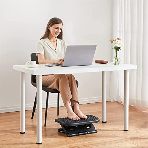 luoyipink Ergonomic Under Desk Foot Rest, 3 Adjustable Height Footrest with Textured Surface, Suitable for home, office, airplane, travel, 18x14x