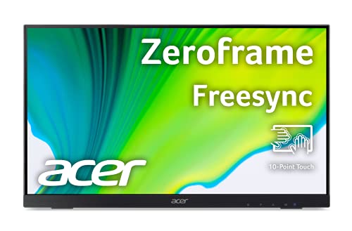 Acer UT222Q bmip 21.5” Full HD (1920 x 1080) 10 Point Touch Monitor with AMD FreeSync Technology Up to 75Hz 5ms (Display Port, HDMI Port, VGA & U