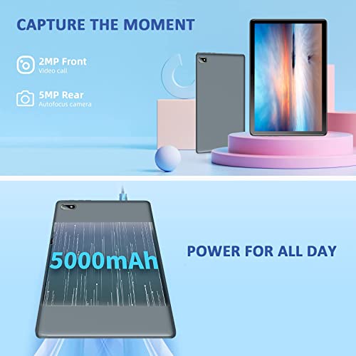 SZTPS Tablet 10.1 Inch Android 12 Tablet 4GB RAM,64GB ROM(128GB Expandable) 1920x1200 IPS Display,WIFI/Bluetooth/5000mAh Battery/Dual Camera