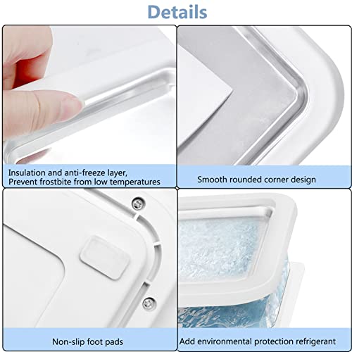 Ice Cream Roll Maker with 2 Scrapers, Iceten Instant DIY Ice Cream Roller Pan,Make Easy Ice Cream Rolls for Homemade Rolled Cream Frozen Yogurt G