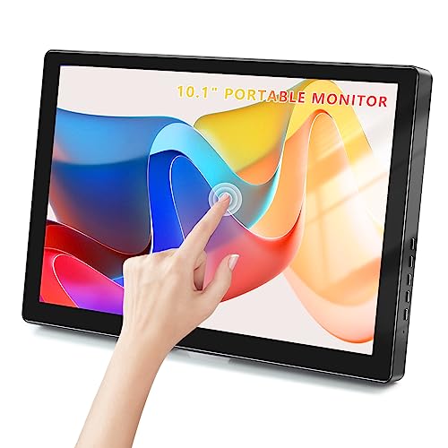 Thinlerain Portable Touchscreen Monitor, 10.1 Inch Portable Laptop Monitor HDMI 1920x1200 IPS 16:10 Screen Computer Display for PC PS3 PS4 Xbox R