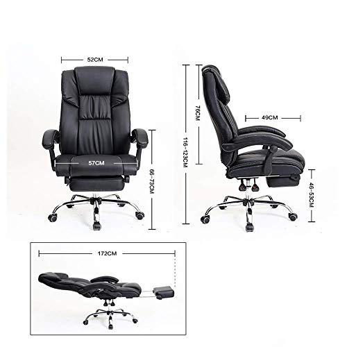MU Home High Back Executive Office Chair Leather Ergonomic Office Computer Chair Reclining Desk Chair 360° Swivel Chair Office Chair