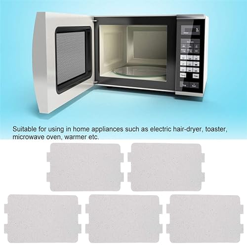 DSFSAEG 10Pcs Universal Microwave Oven Mica Plate Sheet Microwave Waveguide Cover Replacement High Temperature Resistant Protects Microwave Ovens