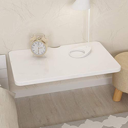 MYYINGELE Foldable Wall Mounted Laptop Table Fold Down Dining Table for Small Space Wood Home Office Computer Desk, Black, 80 * 40cm/31 * 16in