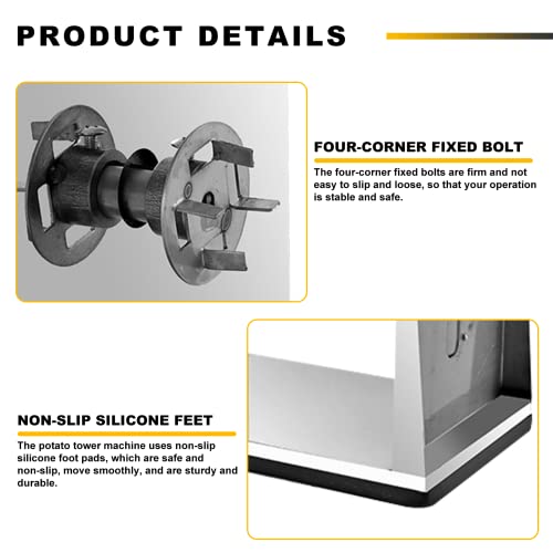 MXBAOHENG Electric Tornado Potato Slicer Automatic Tornado Homemade Potato Chip Vegetable Slicer Twister Machine Supplier