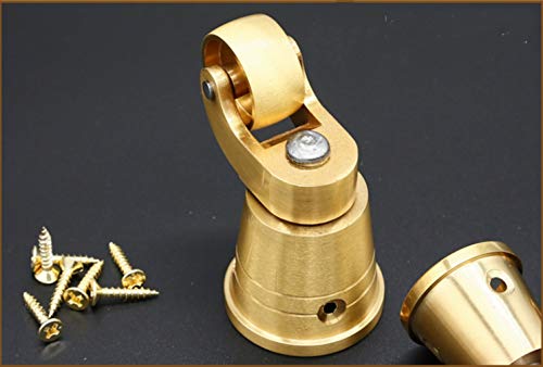 SKOAJAS Plate Casters Solid Brass Caster Wheels,Round-Cup Swivel Furniture Castor,Universal 360 Degree Swivel Casters,Sofa Chair Furniture Castor