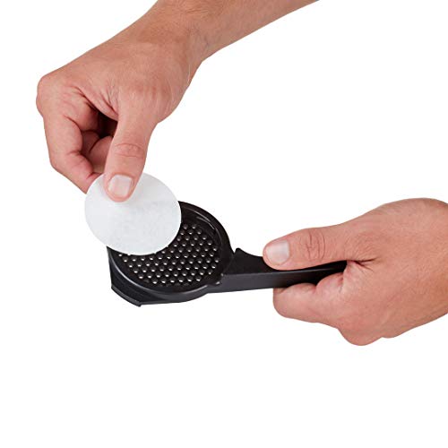 BARISTA & CO Black Strong Brew Coffee Maker and Twist Press Filters (Disc Filter - 300 Pack)