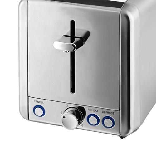 Swan ST14062N 2 Slice Toaster, Polished Stainless Steel, 925 W