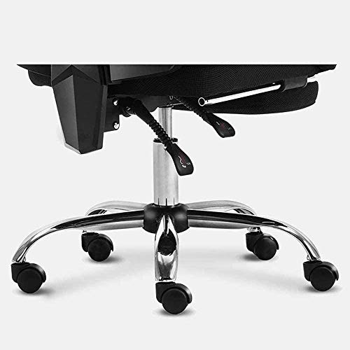 KJHD Ergonomic Adjustable Office Chair with Lumbar Support and Rollerblade Wheels High Back with Breathable Mesh Thick Seat Cushion