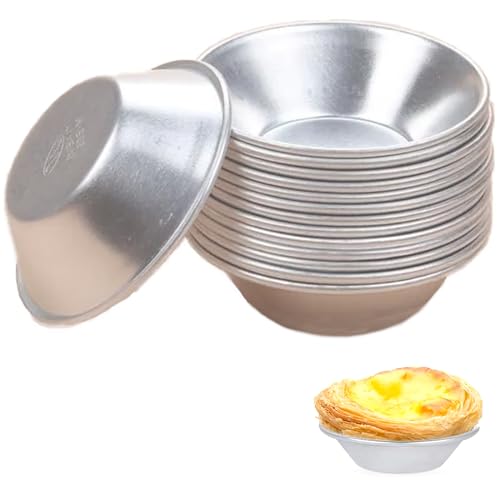 Aluminum Egg Tart Mould, 14PCS Mini Yorkshire Pudding Tin for Air Fryer, Air Fryer Ramekins, Air Fryer Yorkshire Pudding Tin, Metal Ramekins for