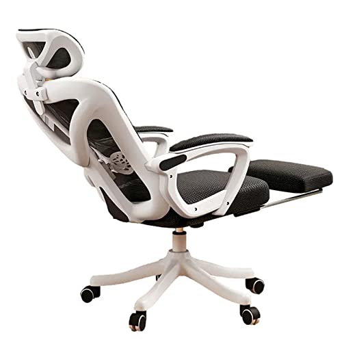 JHKZUDG 360 Swivel Task Chair, Executive Desk Chair with Wheels,Home Office Desk Chair with Headrest And Backrest,Ergonomic Office Chair with Foo
