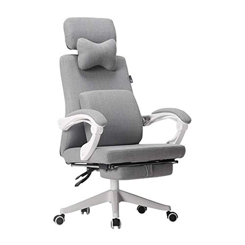 Mu Ladies Computer Chair Fabric Office Chair Home Study Chair Swivel Chair Nordic Boss Chair Ergonomic Chair Office Chair (Size : 124X70X70Cm)