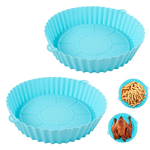 Air Fryer Silicone Pot, 7.5inch Reusable Air Fryer Liners, Air Fryer Accessories, Air Fryer Silicone Liner, Airfryer Liners Air Fryer Basket Fits