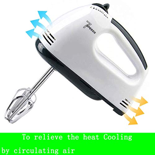 Electric Hand Mixer, Electric 7-Speed Mixer, Whisk Kitchen Food Baking, Light Hand Mixer for Kitchen Baking Cake Mini Egg Cream Food by RLBBTY