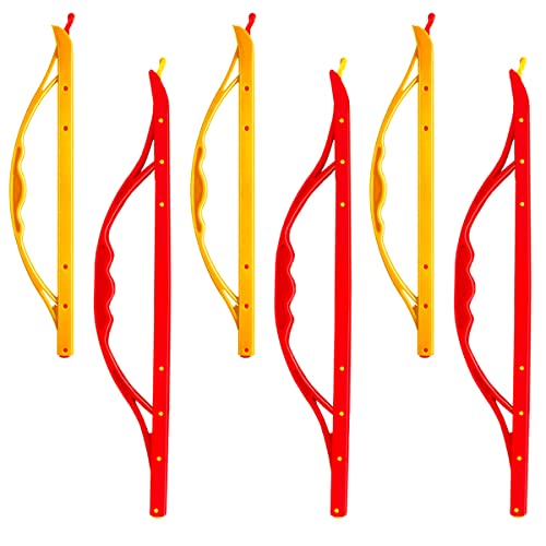 DOERDO 6PCS Bag Sealer Sticks Bag Clips Portable Sealing Clips with Handle Food Storage Sealer Sticks for Home Kitchen Using(2 Color, 2 Size)