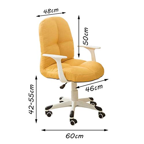 MMAXZ Office chair-Home Chair Comfortable High Rebound Sponge PadErgonomic Backrest Fixed Armrest