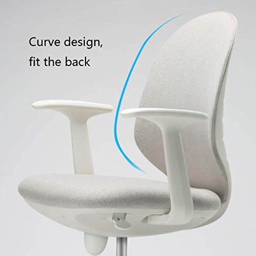MMAXZ Chairs,Office-Chair Home Leisure Adjustable Swivel Gaming Desk-Chair Ergonomic Task Computer-Chair with Armrests(Color : Gray, Size : 85 *