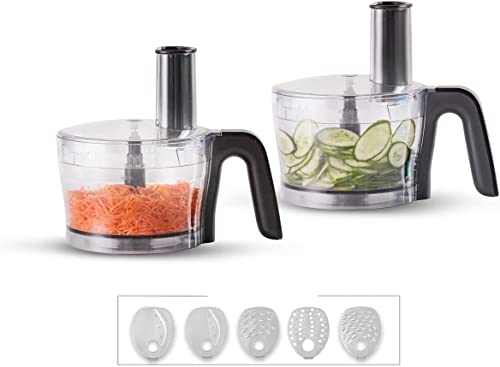 Karaca Mastermaid Power Food Processor Set, Multifunctional 10-in-1 2000W, 1L Food Chopper, Blender, Mixer, Ice Crushing, Nonslip Stand, Large Ca