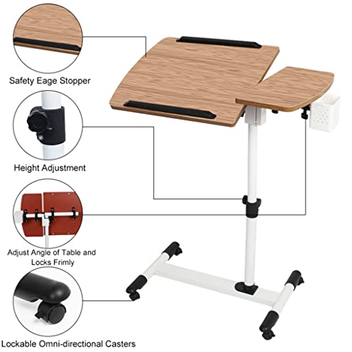 DYXYH Foldable Computer Table Portable Rotate Laptop Desk Table for Bed Can be Lifted Standing Desk Home Furniture (Color : B, Size
