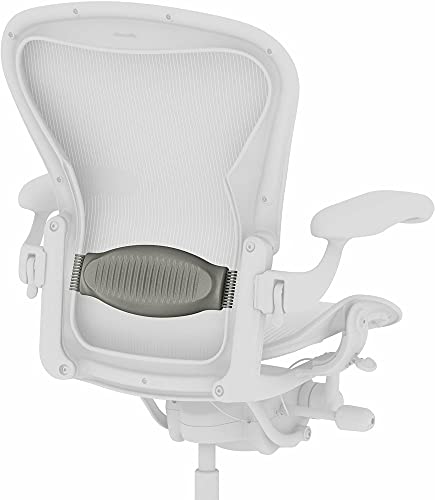Lumbar Pad Support for Herman Miller Classic Aeron Office Home Chair - Size A B C Smoke Color (Size B)