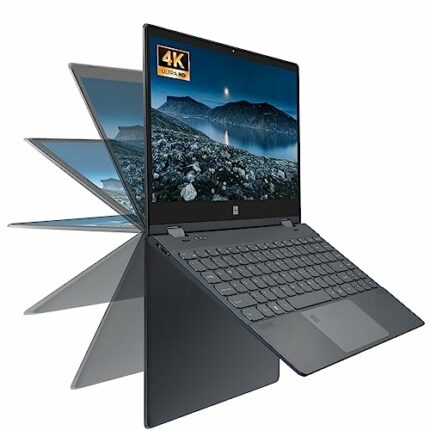 UDKED 14''4K 2-in-1 Laptop 2023 Windows 11 Touch Screen PC Intel N95 (up to 3.4GHz) Notebook 12G RAM DDR5 NVME SSD 360° Rotation with stylus pen/